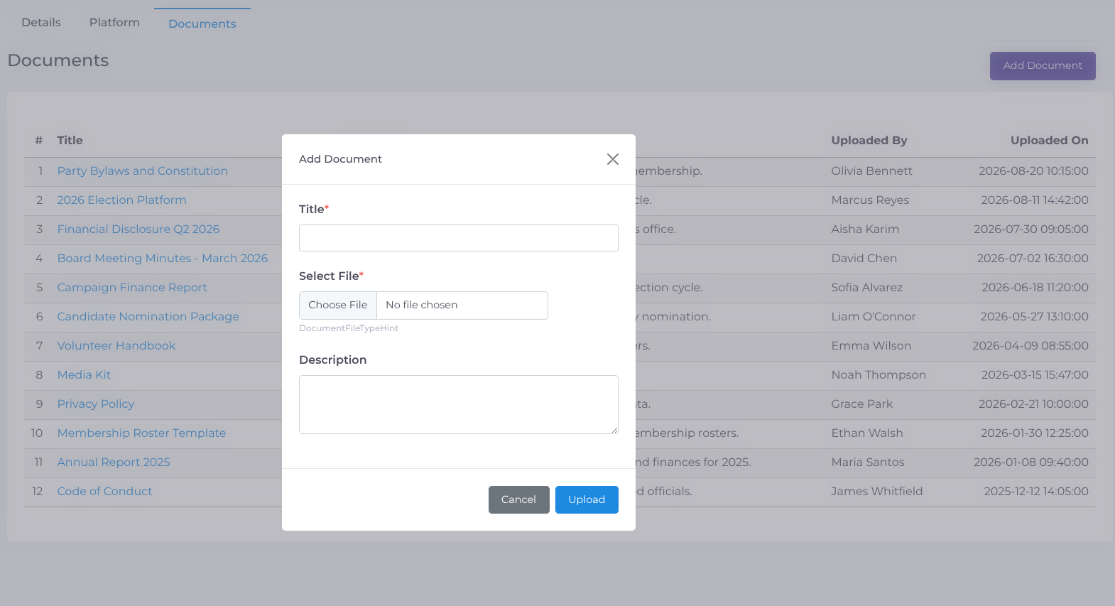 Add a Document