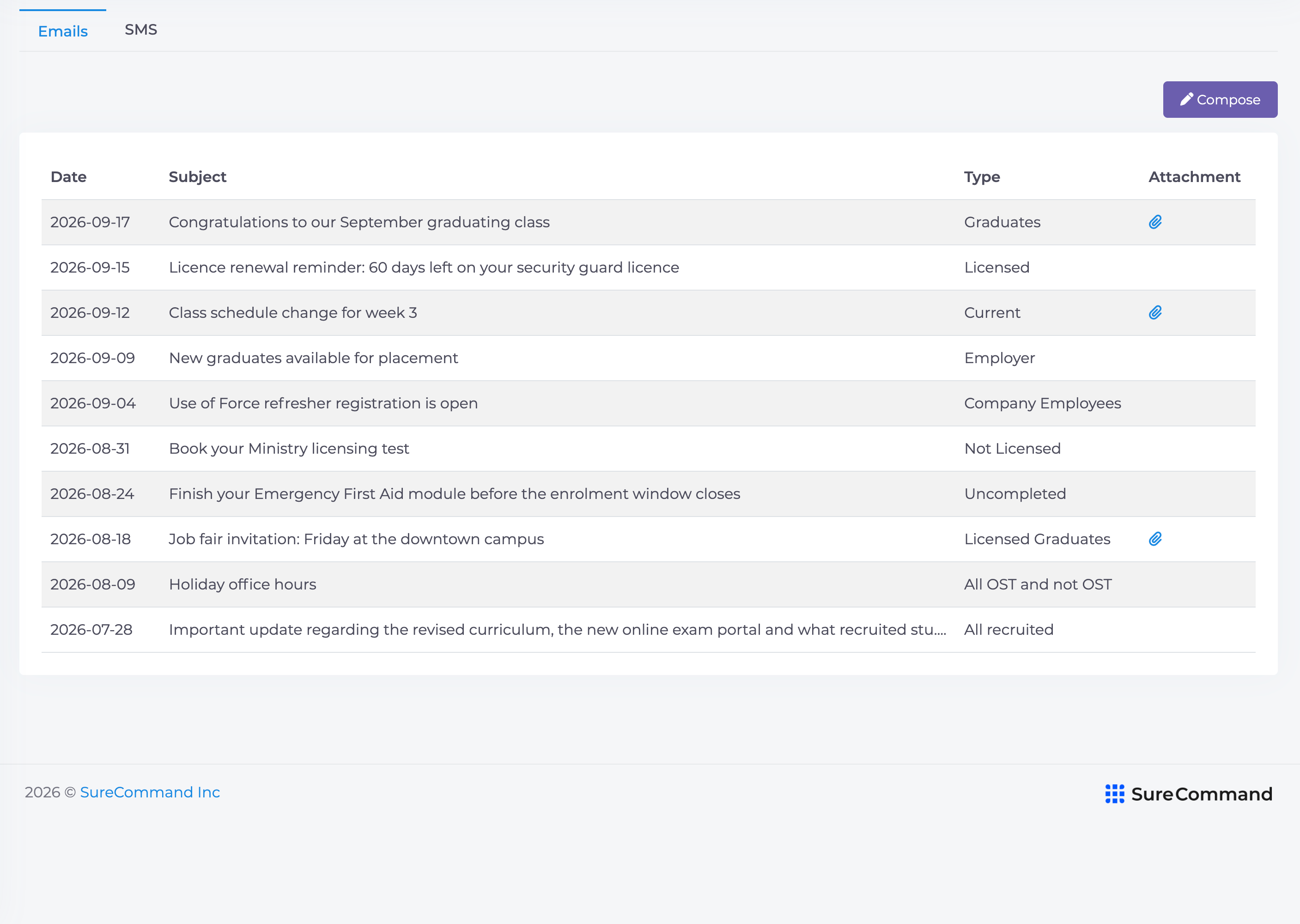 education-communication-emails-list