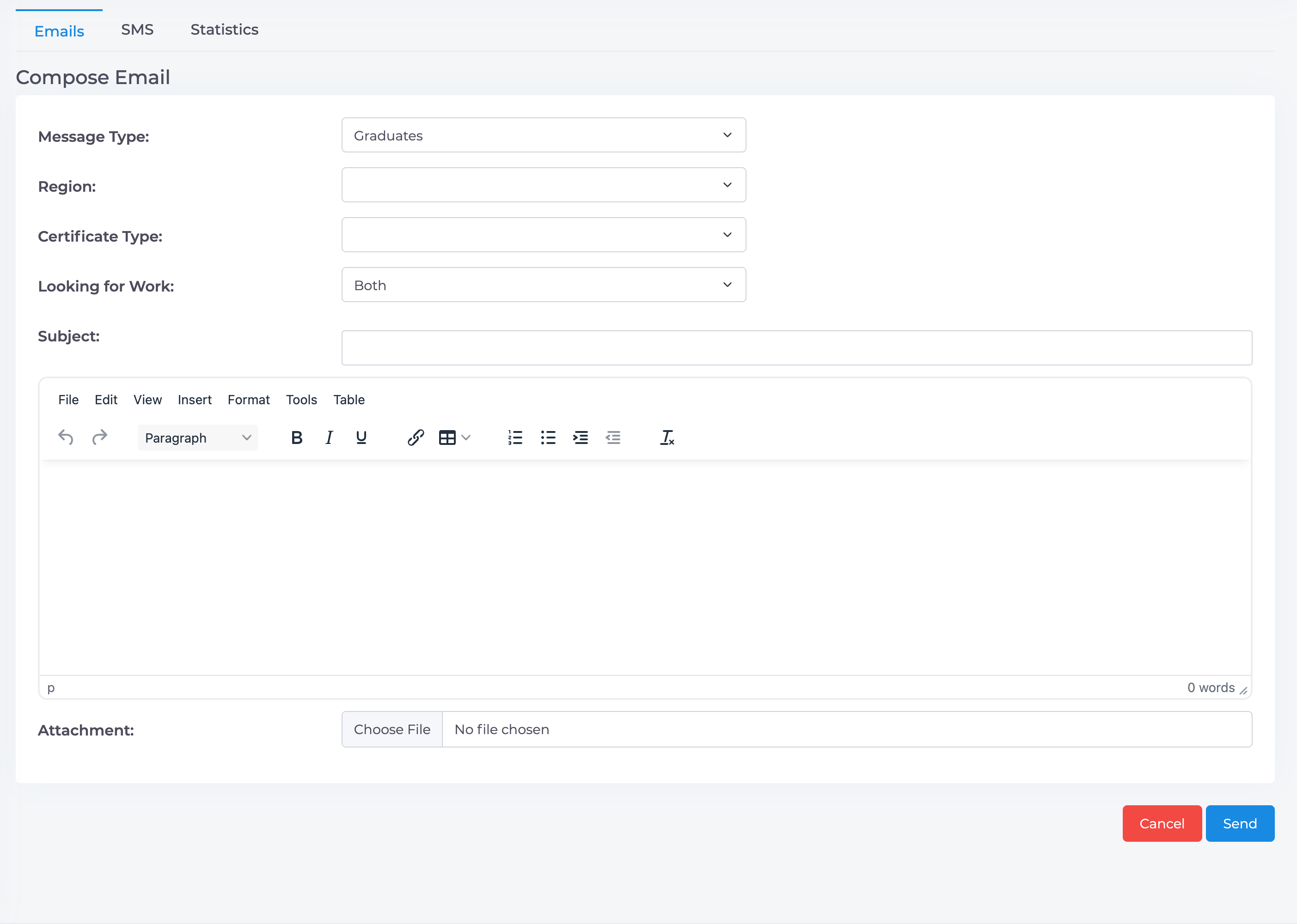 Compose an Email