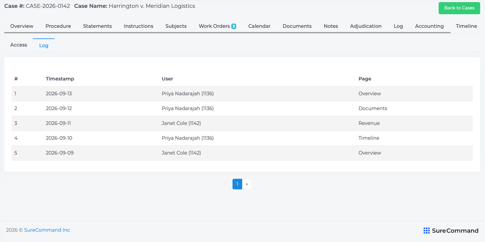 Access Log
