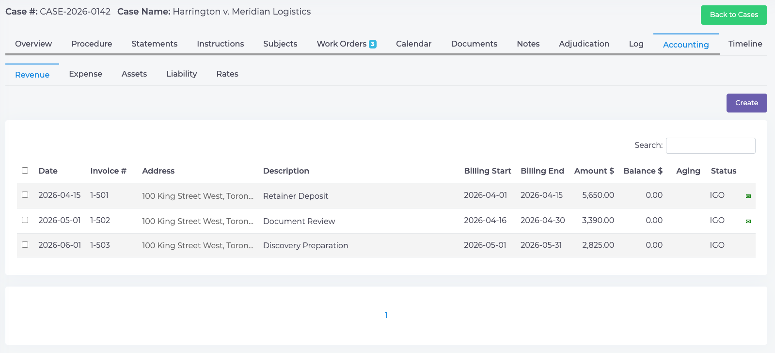 legal-cases-view-accounting-revenue-list