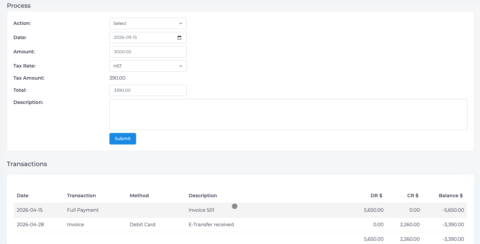 Process a Payment